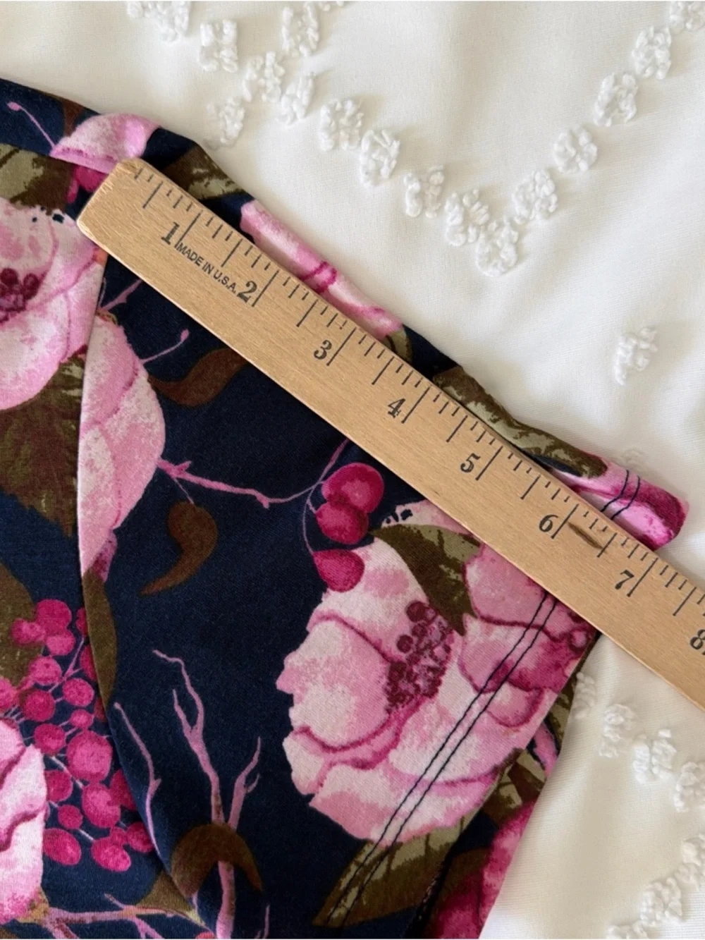 LuLaRoe Womens Carly Dress Navy with Pink Floral Print Size Small Y2K Hi Low Hem - Picture 4 of 7